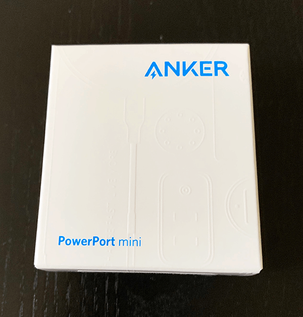 Anker PowerPort mini（12W 2ポート USB急速充電器）外箱