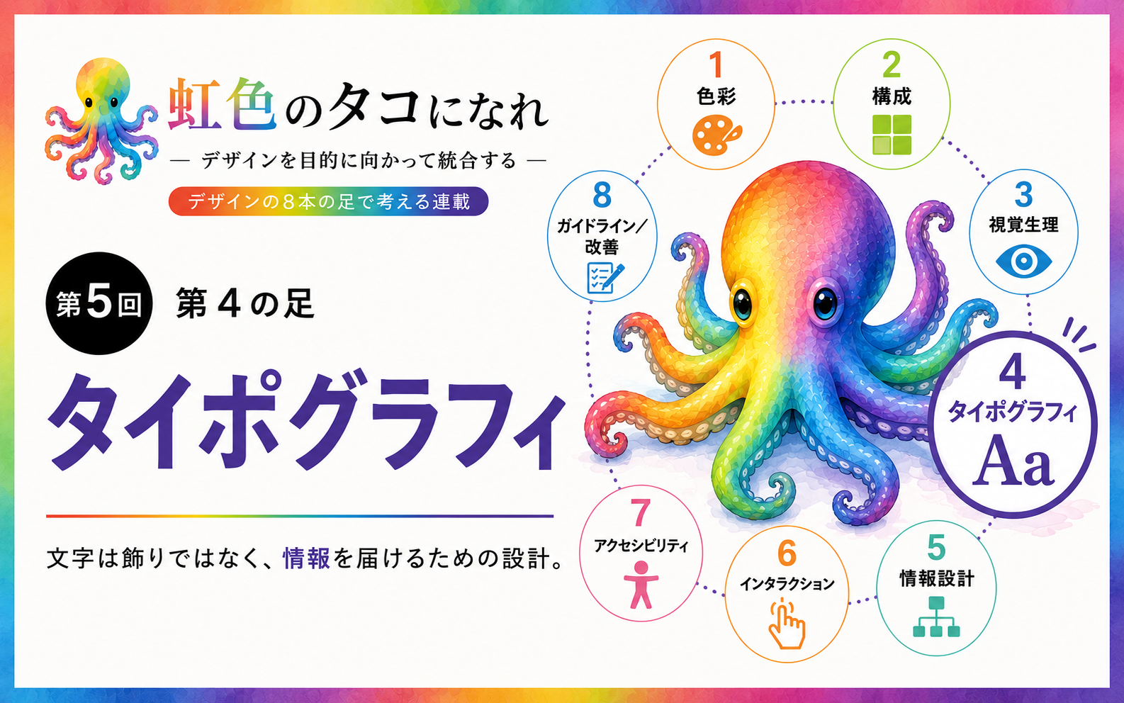 【第5回】第4の足：タイポグラフィ